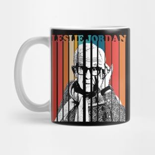 Leslie Jordan Retro Art Mug